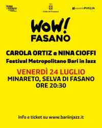 CAROLA ORTIZ e NINA CIOFFI - Festival Metropolitano Bari in Jazz