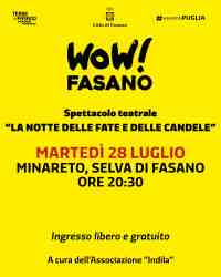 Spettacolo teatrale �LA NOTTE DELLE FATE E DELLE CANDELE�
