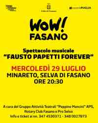 Spettacolo musicale �FAUSTO PAPETTI FOREVER�