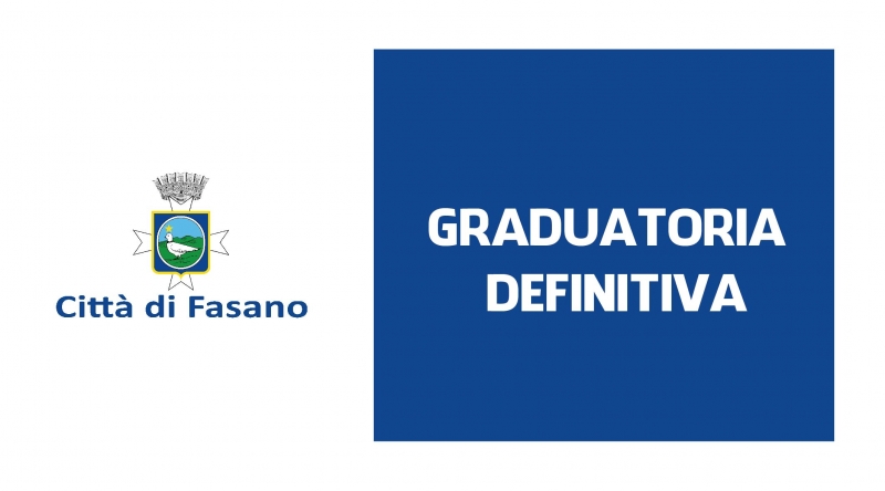 Graduatoria definitiva: Asilo Nido Comunale �Il Nido pi� Bello� a.e. 2026/27 - Turno unico (7.00 - 16.30)