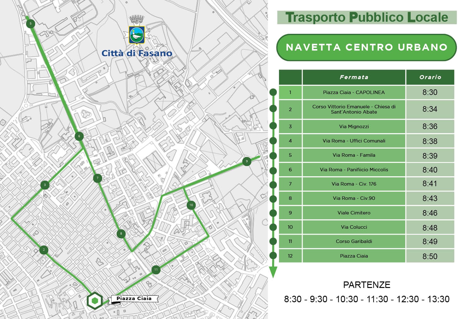 Orari Linea "Navetta Centro Urbano"