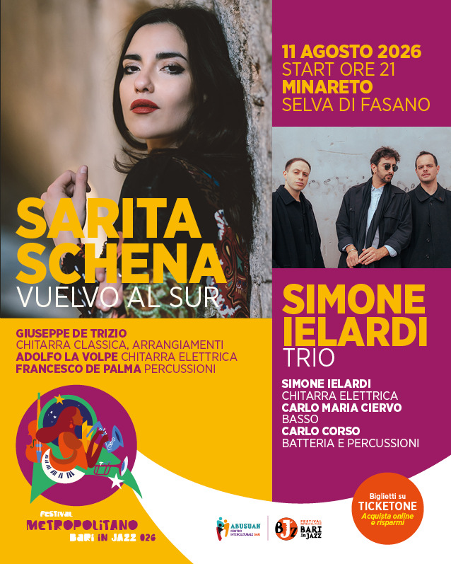 SARITA SCHENA e SIMONE IELARDI TRIO | Festival Metropolitano Bari in Jazz