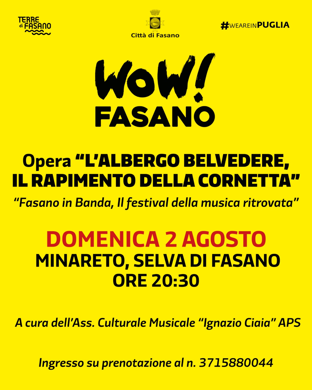Opera �L�ALBERGO BELVEDERE, IL RAPIMENTO DELLA CORNETTA�