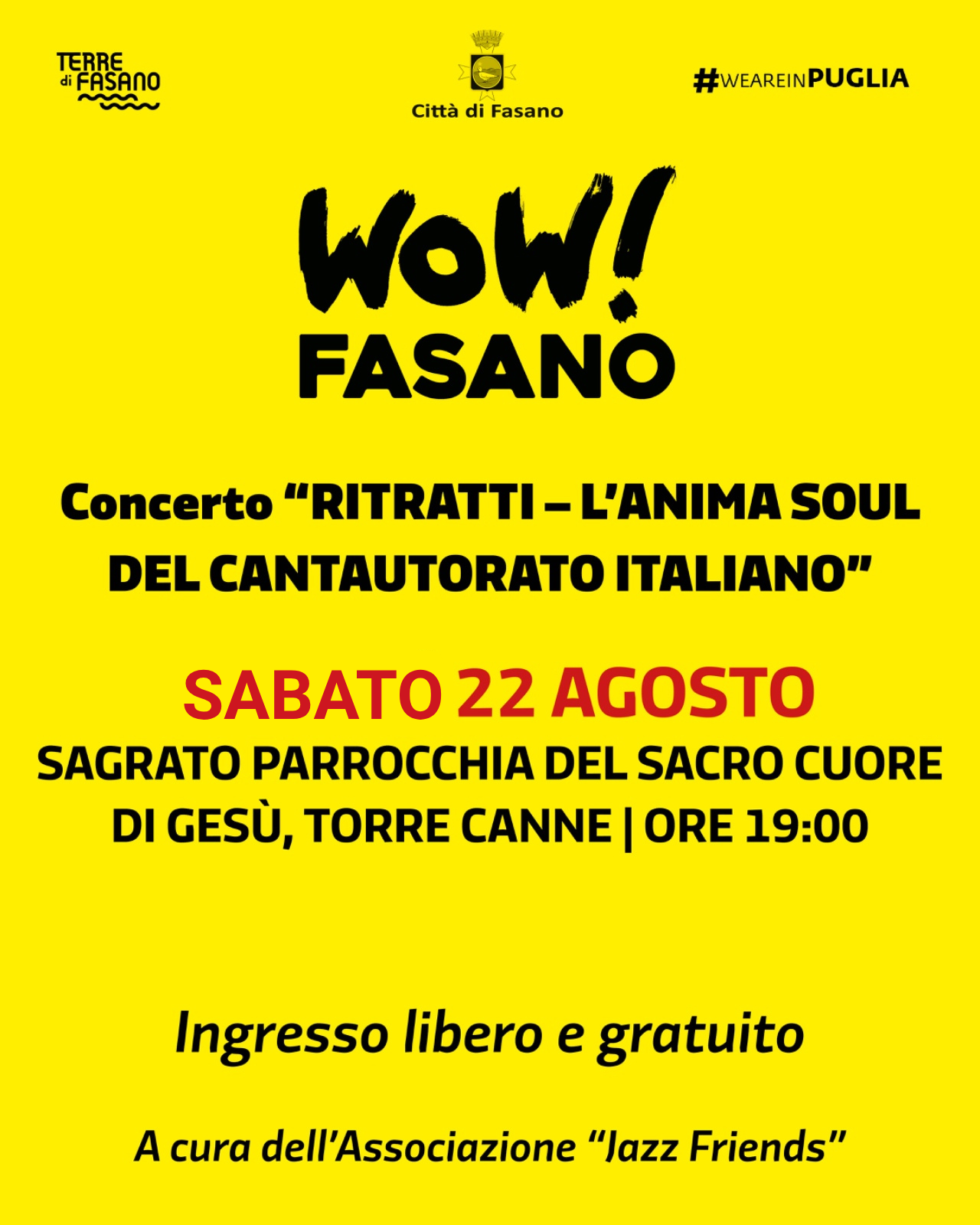 Concerto �RITRATTI � L�ANIMA SOUL DEL CANTAUTORATO ITALIANO�